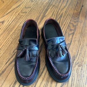 Dr. Martens Burgundy Tassel Loafers